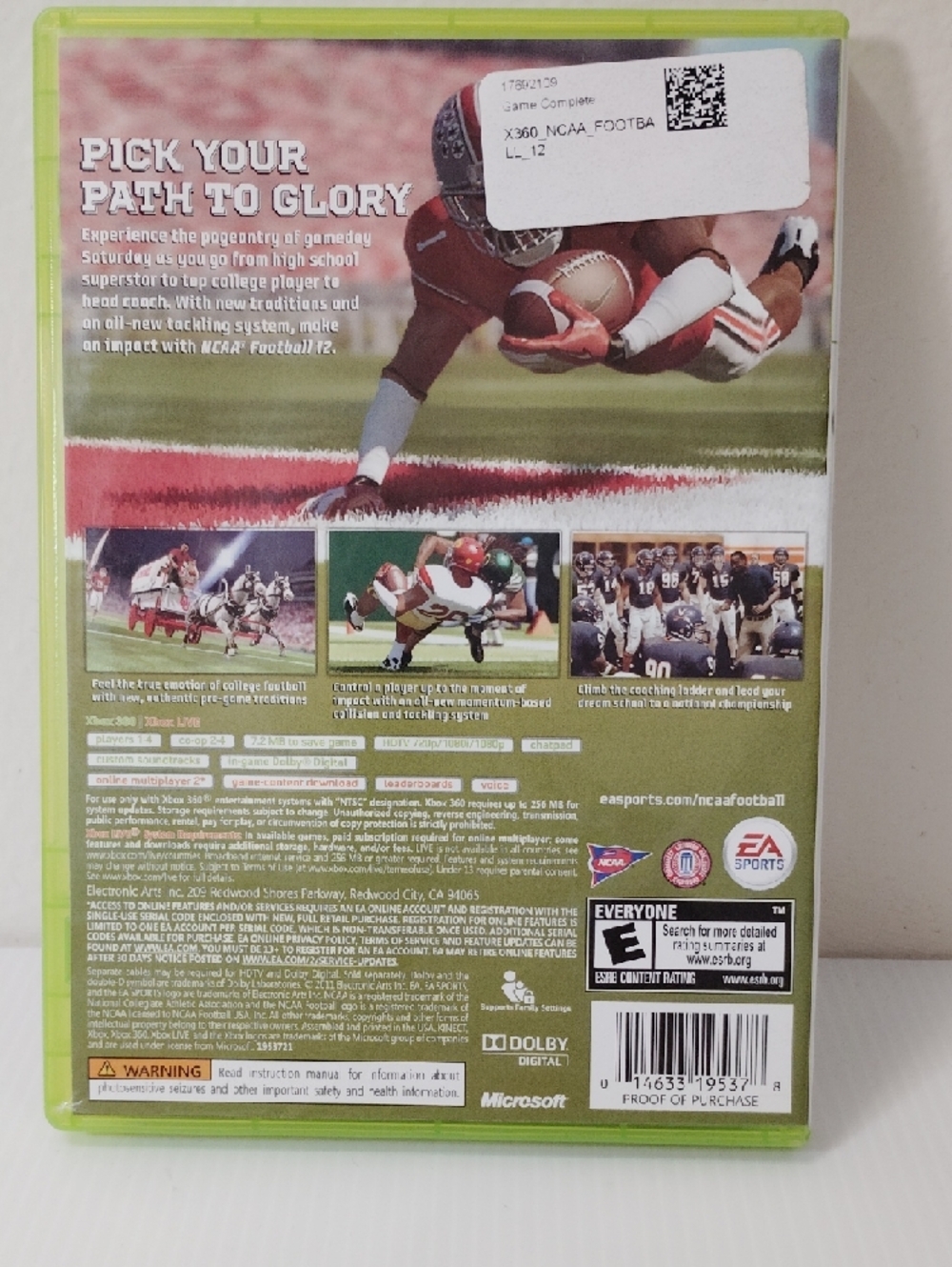 6 For $35 NCAA Football 12 for Xbox 360 - Red - Picture 2 of 4